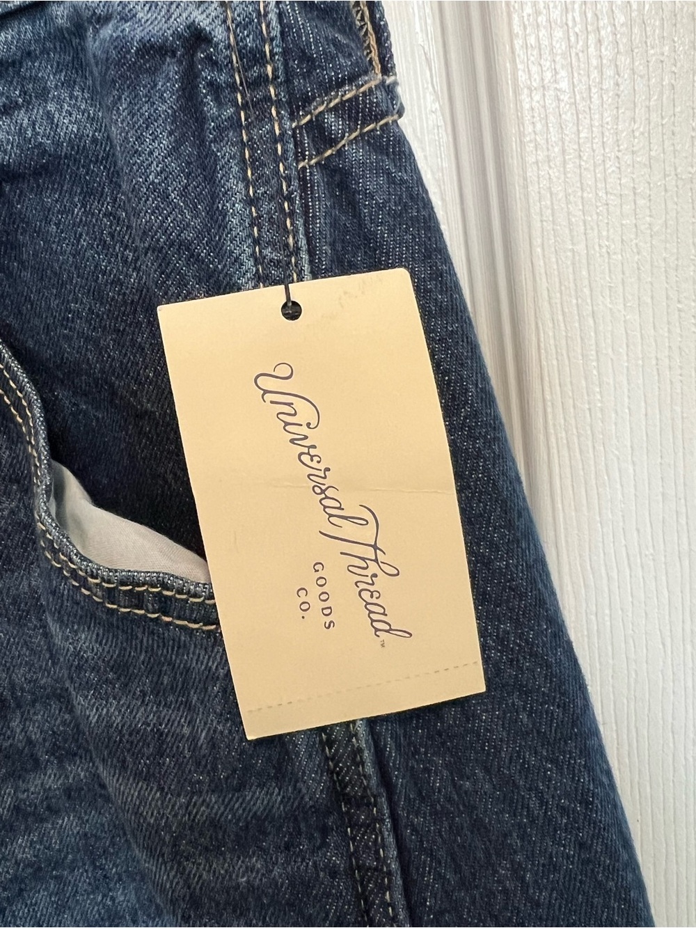 Universal Thread Dark Blue Wide Leg Jeans - Picture 2 of 8